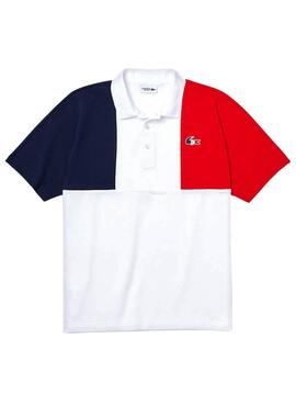 Polo Lacoste Olympics Branco para Homem