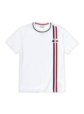T-Shirt Lacoste Sport Olympics Branco para Homem