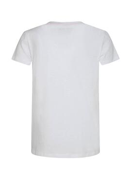 T-Shirt Pepe Jeans Cameron Branco para Menino