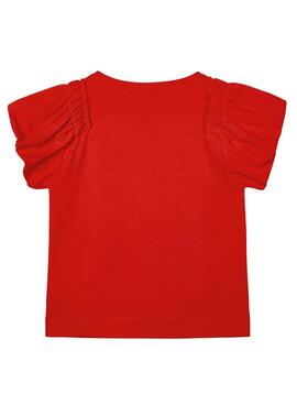 T-Shirt Mayoral Ecofriends Vermelho para Menina