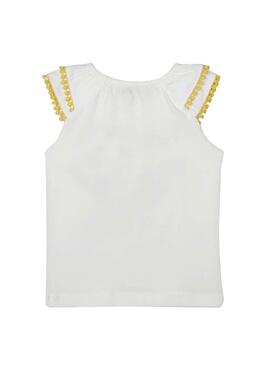T-Shirt Mayoral Cesta Branco para Menina