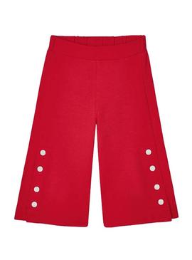 Calças Mayoral Culotte Vermelho Poppy para Menina