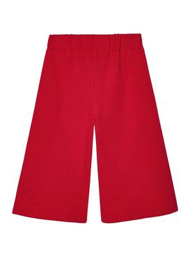 Calças Mayoral Culotte Vermelho Poppy para Menina