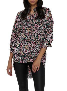 Camisa Only Tamara Loose L / S Preto para Mulher