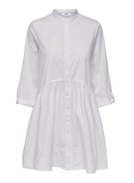 Vestido Only Ditte Life 3/4 Branco para Mulher