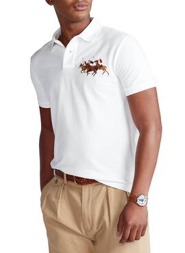 Polo Polo Ralph Lauren Cavalo Triplo Branco