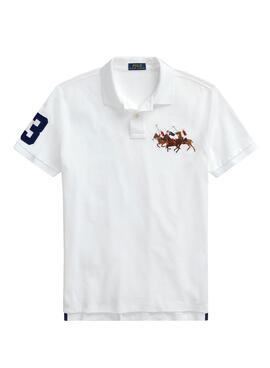 Polo Polo Ralph Lauren Cavalo Triplo Branco