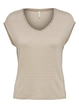 T-Shirt Only Wilma Beige para Mulher