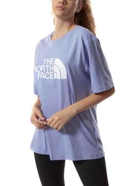 T-Shirt The North Face Easy Sweet Morado Mulher