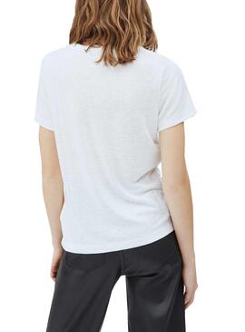 T-Shirt Pepe Jeans Brooklyn Branco para Mulher