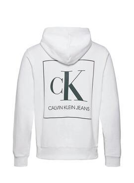 Sweat Calvin Klein Iridescent Branco Homem