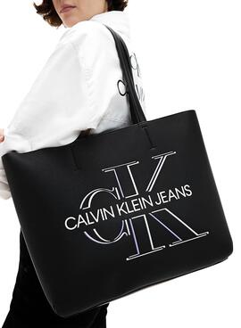 Bolsa Calvin Klein Shopper 29 Glow Preto Mulher