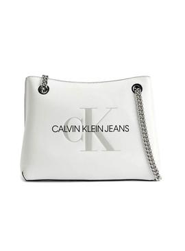 Bolsa Calvin Klein Shoulder Bright Branco Mulher