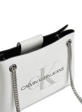 Bolsa Calvin Klein Shoulder Bright Branco Mulher