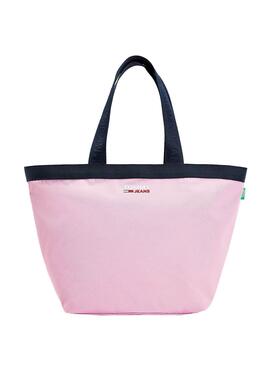 Bolsa Tommy Jeans Campus Tote Rosa para Mulher