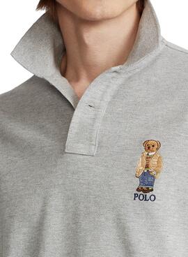 Polo Polo Ralph Lauren Bear Cinza para Homem