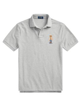 Polo Polo Ralph Lauren Bear Cinza para Homem