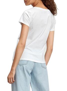 T-Shirt Levis Perfect V Neck Branco para Mulher