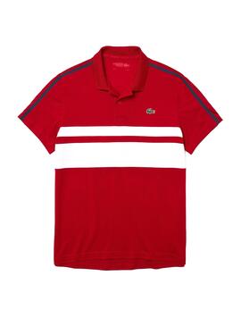 Polo Lacoste Sport Tennis Pique Vermelho para Homem