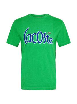 T-Shirt Lacoste Logo Oversize Verde para Homem