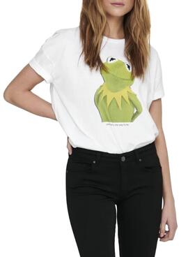 T-Shirt Only Muppets Life Branco para Mulher
