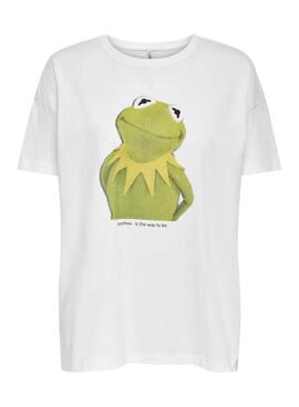 T-Shirt Only Muppets Life Branco para Mulher