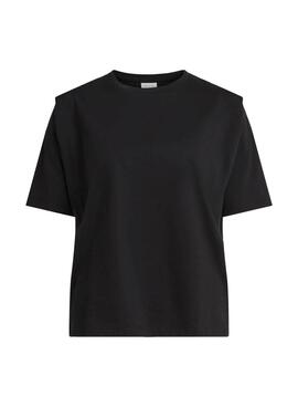 T-Shirt Vila Vishoulde Preto para Mulher