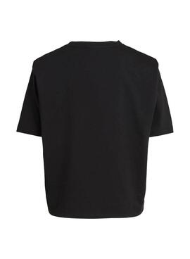 T-Shirt Vila Vishoulde Preto para Mulher