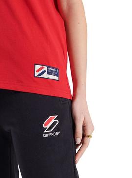 T-Shirt Superdry Sportstyle Vermelho para Mulher