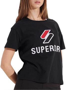 T-Shirt Superdry Sportstyle Classic Preto Mulher