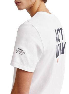 T-Shirt Ecoalf Mahe Branco para Homem