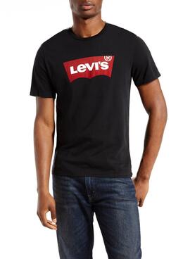 T-Shirt Levis Graphic Setin Neck Preto Homem