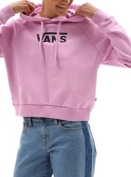 Sweat Vans Flying V Boxy Rosa para Mulher