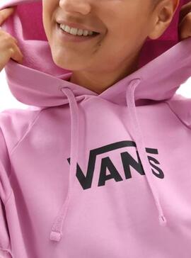 Sweat Vans Flying V Boxy Rosa para Mulher