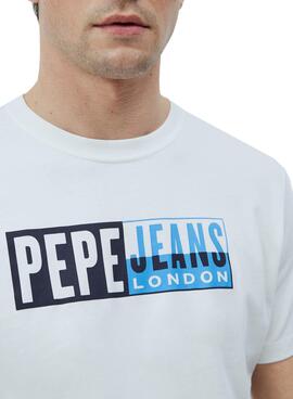 T-Shirt Pepe Jeans Gelu Branco para Mulher