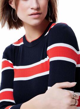 Vestido Only Kairo Azul Marinho Mulher