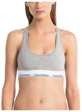 Bralette Calvin Klein Gray Woman