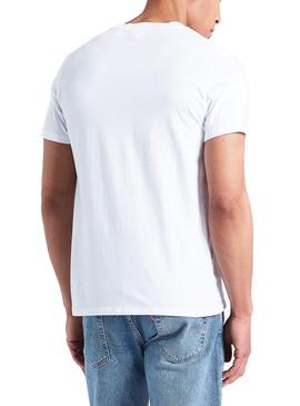 T-Shirt Levis Patch Branco