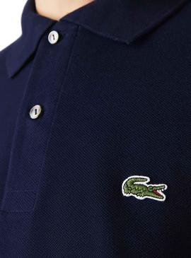 Pólo Lacoste Caiman Azul Marinho