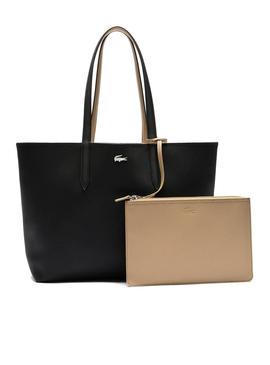 Bolsa Lacoste Preto Shopping Reversible