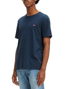 T-Shirt Levis Basica Azul Marinho para Homem