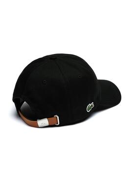 Cap Lacoste Sarga Preto para Homem