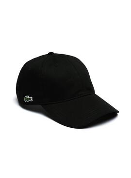 Cap Lacoste Sarga Preto para Homem