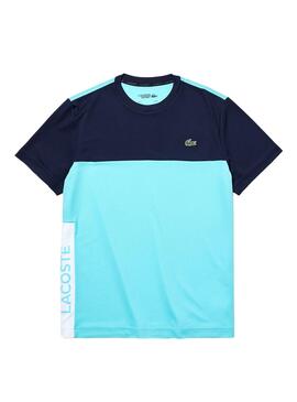 T-Shirt Lacoste Train Azul para Homem