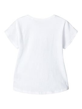 T-Shirt Name It Valissa Branco para Menina