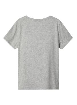 T-Shirt Name It Krister Cinza para Menino