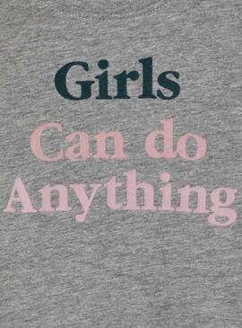 T-Shirt Name It Girls Cinza para Menina