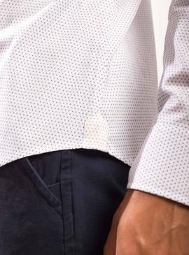 Camisa Klout Arrow Branco e Azul para Homem