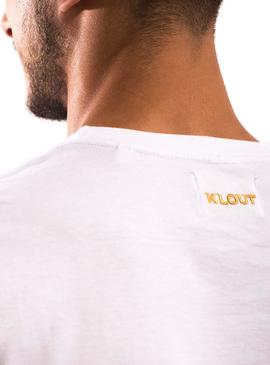 T-Shirt Klout Basic Branco para Homem