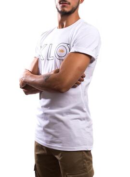 T-Shirt Klout Klo Branco para Homem